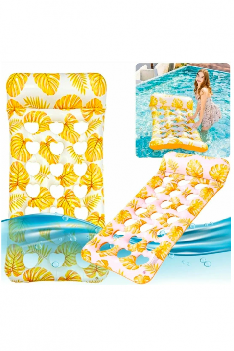 Dmuchany materac plażowy z otworami w kształcie serc TROPICALHEARTSIVET.PL - Modna odzież