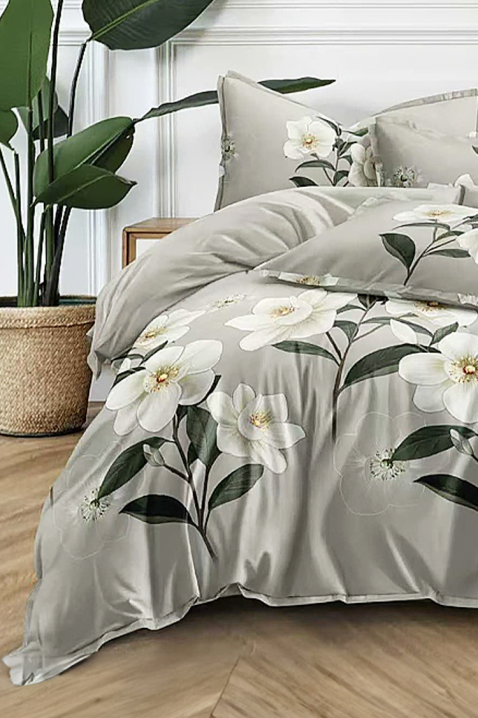 Elegancki, czteroczęściowy zestaw sypialniany z motywem kwiatowym KOLIETA 200x220 cm, Kolor : wielokolorowy, IVET.PL - Modna odzież