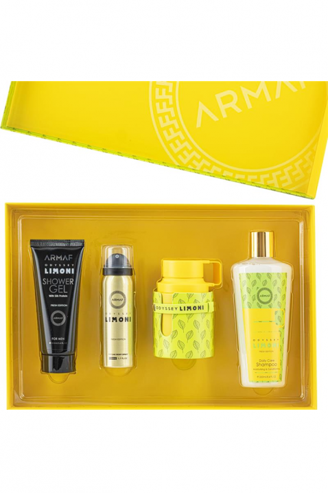 Zestaw unisex Arabic Armaf Odyssey Limoni Fresh Edition Edp 100 ml + Perfumy w sprayu 50 ml + Żel pod prysznic 100 ml + Szampon 250 mlIVET.PL - Modna odzież