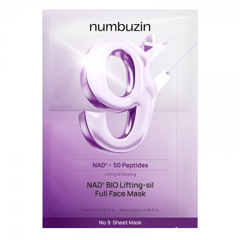 NUMBUZIN Маска ліфтингова для обличчя з коензимом No.9 NAD+ BIO Lifting-sil Full Face Mask 26mlIVET.PL - Modna odzież