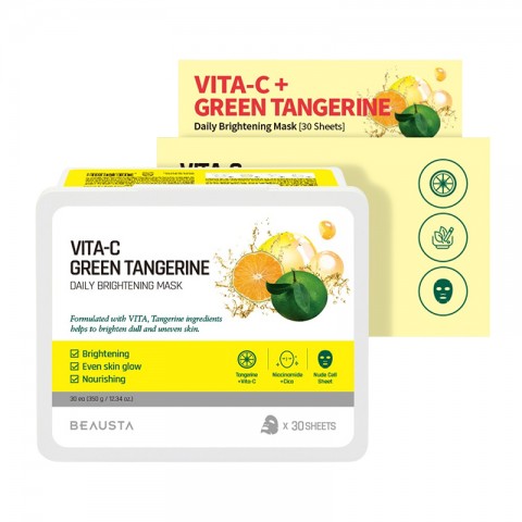 BEAUSTA Cicarecipe Green Tangerine Daily Vita Mask zestaw 30 sztukIVET.PL - Modna odzież