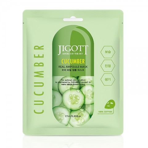 JIGOTT Cucumber Real Ampoule Mask 27 mlIVET.PL - Modna odzież