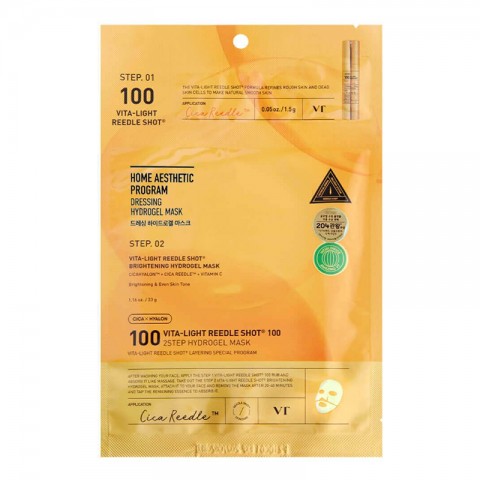 VT COSMETICS VITA-LIGHT REEDLE SHOT 100 2STEP HYDROGEL MASK 1,5 g + 33 gIVET.PL - Modna odzież