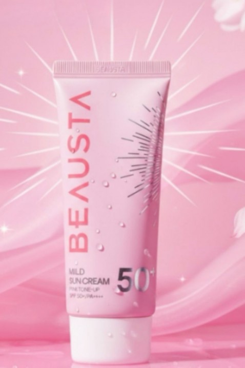 BEAUSTA Mild Sun Cream Pink Tone-Up SPF50+ 50 mlIVET.PL - Modna odzież