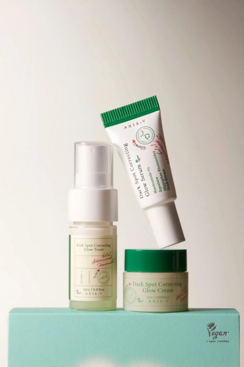 AXIS-Y The Mini Glow Trio Toner 12 ml + Serum 5 ml + Cream 5 mlIVET.PL - Modna odzież