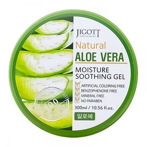 Jigott Natural Aloe Vera Moisture Soothing Gel 300 mlIVET.PL - Modna odzież