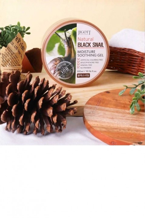 Jigott Natural Black Snail Moisture Soothing Gel 300 mlIVET.PL - Modna odzież