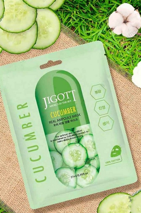 JIGOTT Cucumber Real Ampoule Mask 27 mlIVET.PL - Modna odzież