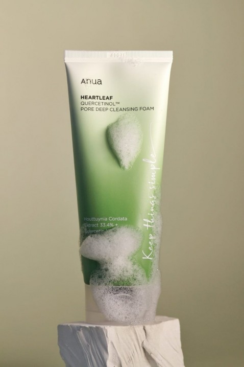 ANUA Heartleaf Quercetinol Pore Deep Cleansing Foam z quercetinolem i liśćmi heartleaf oak 150 mlIVET.PL - Modna odzież