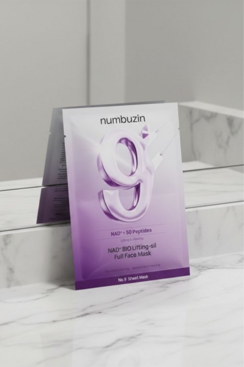 NUMBUZIN Маска ліфтингова для обличчя з коензимом No.9 NAD+ BIO Lifting-sil Full Face Mask 26mlIVET.PL - Modna odzież