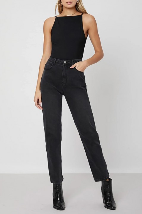 Minimalistyczny top damski o prostym designie CARELINA BLACK, Kolor : czarny, IVET.PL - Modna odzież