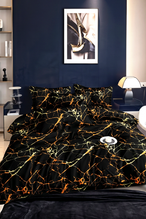 Spektakularny, trzyczęściowy zestaw mebli do sypialni z nowoczesnym akcentem FAMOZIA 200x220 cm, Kolor : wielokolorowy, IVET.PL - Modna odzież
