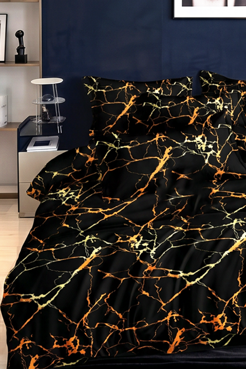 Spektakularny, trzyczęściowy zestaw mebli do sypialni z nowoczesnym akcentem FAMOZIA 200x220 cm, Kolor : wielokolorowy, IVET.PL - Modna odzież