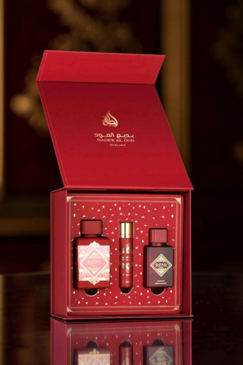 Unisex Arabic set Lattafa Bade`e Al Oud Sublime Edp 100 ml + 12 ml Edp + Hair Mist 50 mlIVET.PL - Modna odzież