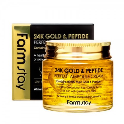 FarmStay 24K Gold & Peptide Perfect Ampoule Cream 80 mlIVET.PL - Modna odzież