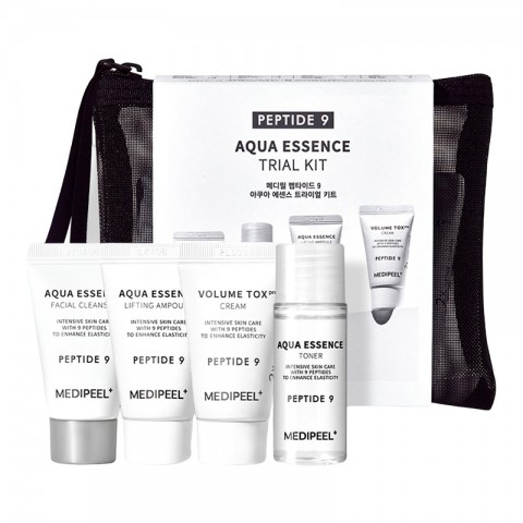 MEDI-PEEL Peptide 9 Aqua Essence Trial Kit (Cleanser15ml+Toner20ml+Ampoule15ml+Cream15g)IVET.PL - Modna odzież