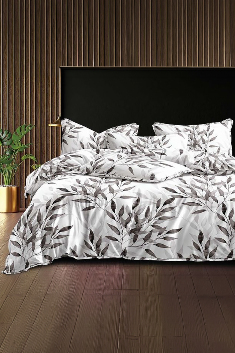 Bawełniany, trzyczęściowy komplet pościeli z kwiatowym nadrukiem OLIVIENA 160x200 cm, Kolor : wielokolorowy, IVET.PL - Modna odzież