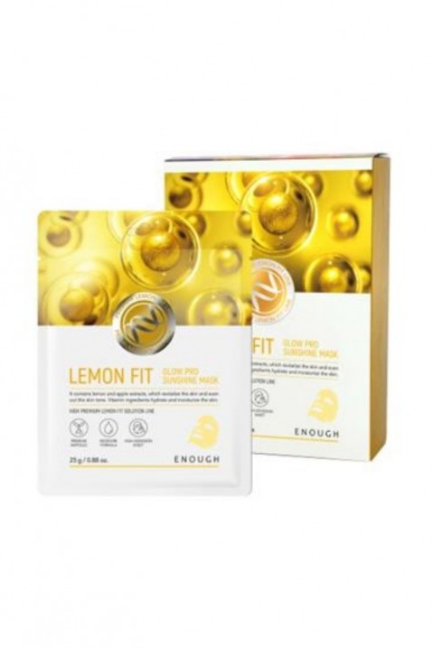 ENOUGH Lemon Fit Glow Sunshine Mask 1 szt.IVET.PL - Modna odzież