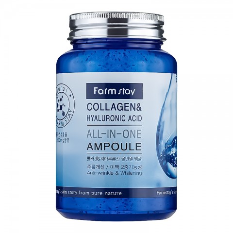 FarmStay Collagen & Hyaluronic Acid All-In-One Ampoule 250 mlIVET.PL - Modna odzież