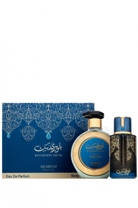 Arabski uniseksowy zestaw Arabiyat Prestige Blueberry Musk EDP 100 ml + Balsam do ciała 300 mlIVET.PL - Modna odzież