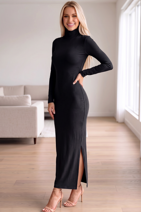 Elegancka sukienka o czystej linii MELODIE BLACK, Kolor : czarny, IVET.PL - Modna odzież