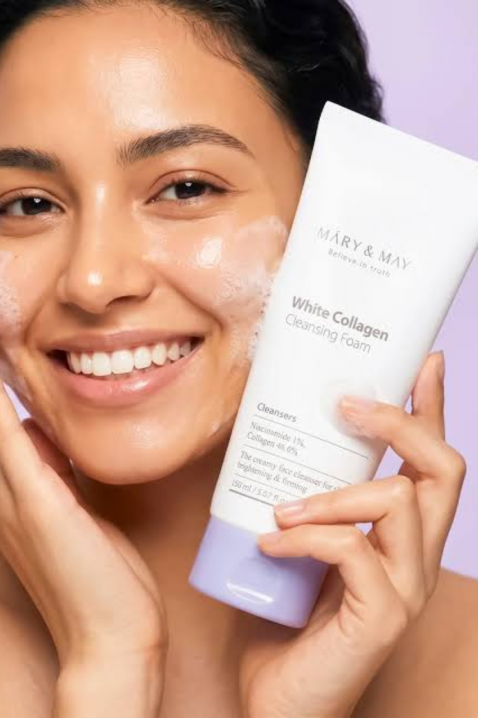 Mary&May White Collagen Cleansing Foam with Collagen and Niacinamide, 150 mlIVET.PL - Modna odzież