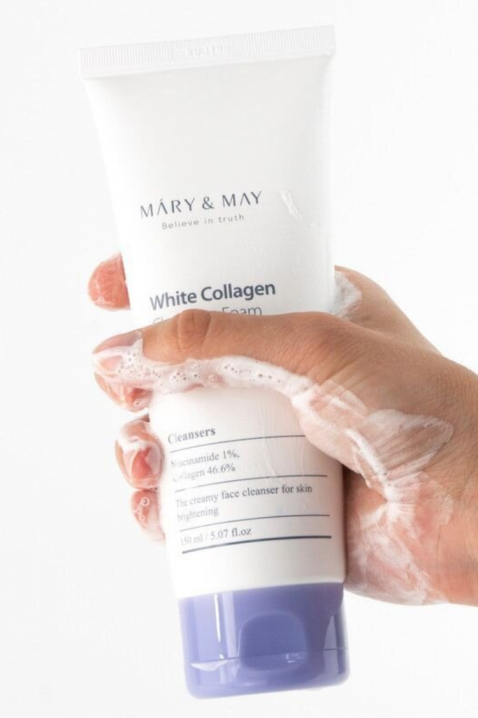 Mary&May White Collagen Cleansing Foam with Collagen and Niacinamide, 150 mlIVET.PL - Modna odzież