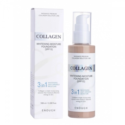 ENOUGH Lightening Face Foundation Collagen Whitening Moisture Foundation SPF15 (23), 100 mlIVET.PL - Modna odzież