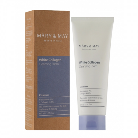 Mary&May White Collagen Cleansing Foam with Collagen and Niacinamide, 150 mlIVET.PL - Modna odzież