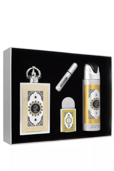 Męski arabski zestaw Lattafa King Of Arabia Edp 100 ml + Edp 20 ml + Dezodorant 200 mlIVET.PL - Modna odzież