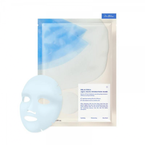 SET Sheet mask for face moisturizing with azulene and agave Aqua Blue Hydration MaskIVET.PL - Modna odzież