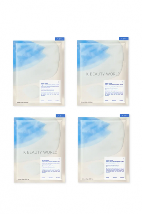 SET Sheet mask for face moisturizing with azulene and agave Aqua Blue Hydration MaskIVET.PL - Modna odzież