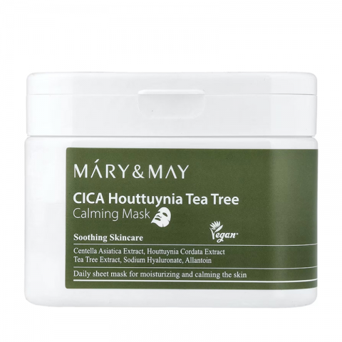 Mary&May Sheet Masks with Calming Effect CICA Houttuynia Tea Tree Calming Mask, 30 pcs * 40 mlIVET.PL - Modna odzież
