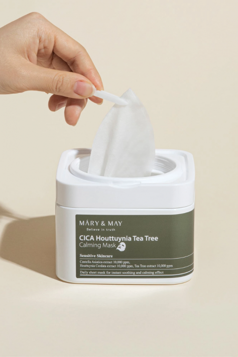 Mary&May Sheet Masks with Calming Effect CICA Houttuynia Tea Tree Calming Mask, 30 pcs * 40 mlIVET.PL - Modna odzież