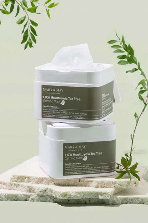 Mary&May Sheet Masks with Calming Effect CICA Houttuynia Tea Tree Calming Mask, 30 pcs * 40 mlIVET.PL - Modna odzież