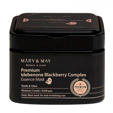 Mary&May Sheet masks with idebenone and blackberry complex Premium Idebenon Blackberry Complex EsIVET.PL - Modna odzież