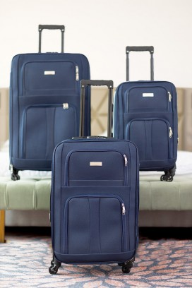 Komplet 3 walizek SOLARON NAVY