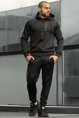 Męski komplet sportowy KRISTAN BLACK