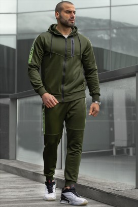 Męski komplet sportowy KRISTAN KHAKI