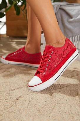 Trampki damskie LACY RED