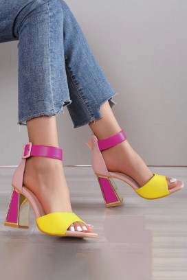Sandały damskie BERSIA YELLOW