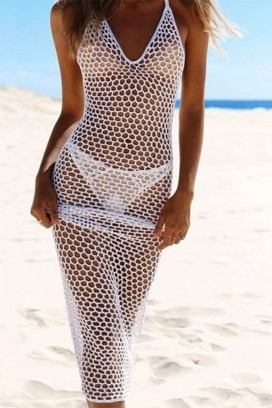 Sukienka plażowa NORDELFA WHITE