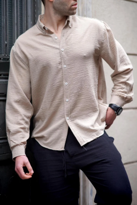Koszula REVOLZO BEIGE