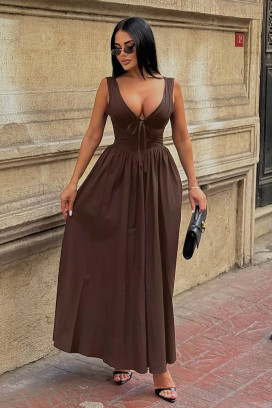 Sukienka TAGIZA BROWN