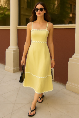 Sukienka MUSERA YELLOW