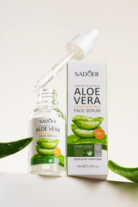 Serum do twarzy SADOER z aloesem