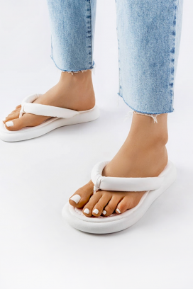 Klapki USBERZA WHITE