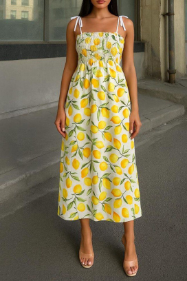 Sukienka MIRIYA YELLOW