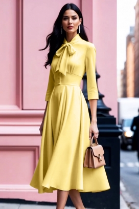 Sukienka ZARPOLFA YELLOW