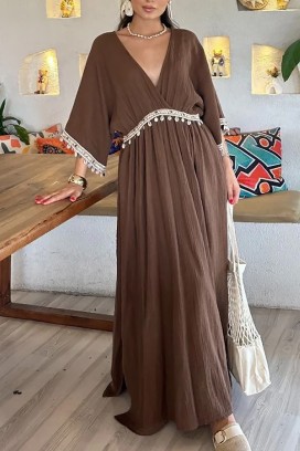 Sukienka ENLISHIRVA BROWN
